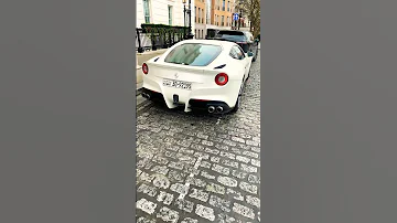 INSANE $200K FERRARI F12 IN PEARL WHITE! SUPERCAR SPOTTING IN CENTRAL LONDON! #shorts #viral #cars