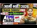 Army Bharti 2026 | Army Free Crash Course | Crash Course Team and Time Table | By Dharmender Sir