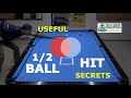 The halfball hit is important