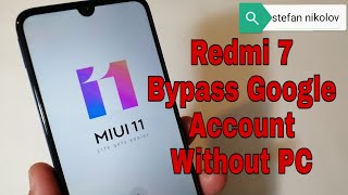 Xiaomi Redmi 7 /M1810F6LG/, Remove Google Account Bypass FRP. Without PC!!!