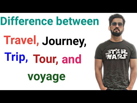 Difference Between Travel, Journey, Trip, Tour U0026 Voyage|