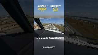 Landing difficulty of airports #airplane #warsaw #sthelena #larnaca #fyp #aviation