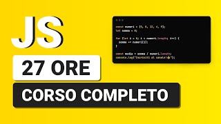 Presentazione Corso JAVASCRIPT Completo 27 Ore | Codegrind.it
