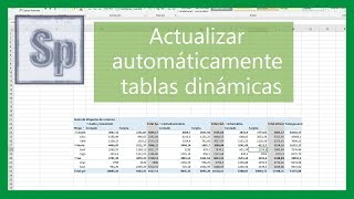 ✅ Cómo actualizar automáticamente tablas dinámicas en Excel