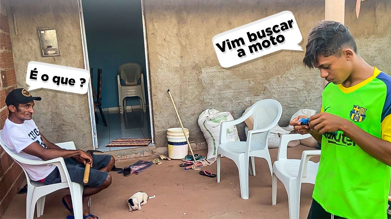 Ele foi buscar a MOTO e o PAI do BRUTINHO pegou a F0ICE😱