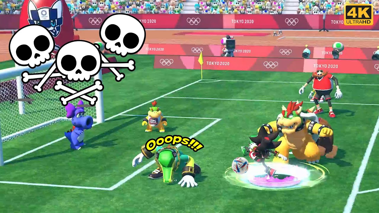 Mario & Sonic at the Tokyo 2020 Olympic Games Football Team Luigi Shadow Tails Vector Dr.Eggman | 4K