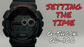 How To Set G Shock GD-100 Time Fast and Easy Tutorial