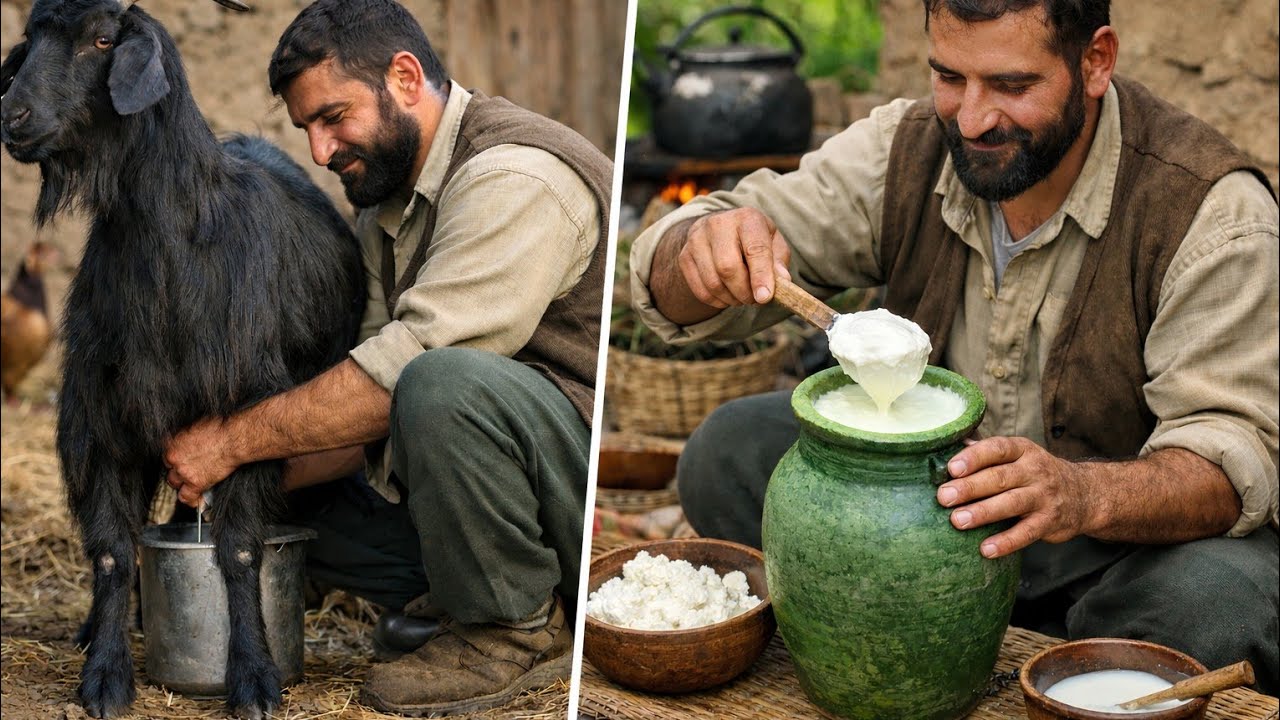 From Fresh Goat Milk to Homemade Yogurt | The Secrets of Simple Rural Life#village 