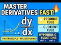 MASTER DERIVATIVES FAST! 🔥 | First Principle + Rules Explained