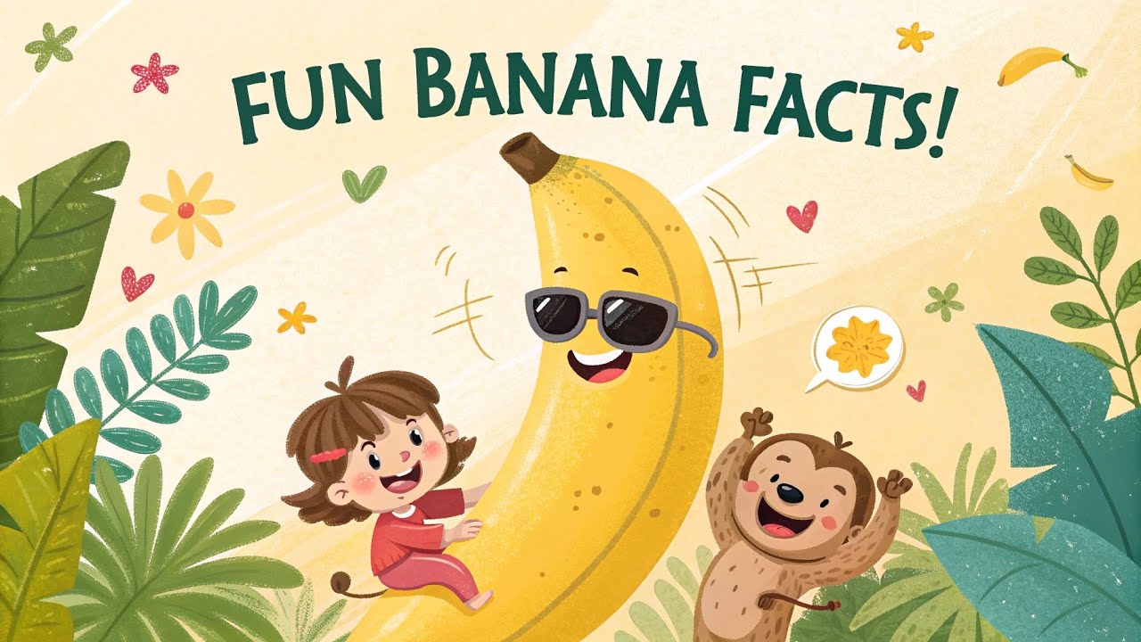 🍌 Amazing Banana Facts for Kids! | Why Do We Love Banana | Fun Fruit Learning with Kidzy Galaxy