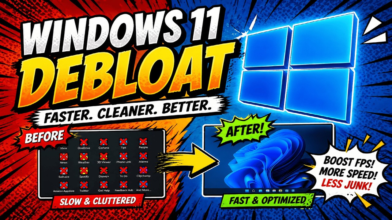 How to debloat Windows 11 - YouTube