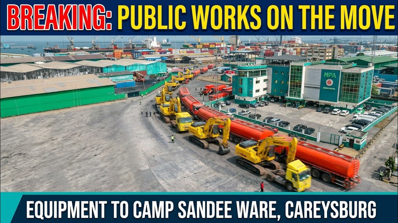 BREAKING Public works continues movement of equipment to camp Sandee Ware for storage in Careysburg