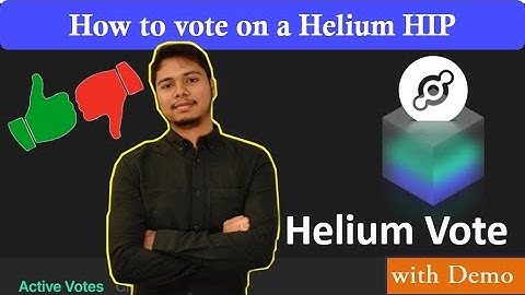 How to cast your vote on a HIP (Helium HNT) with Demo