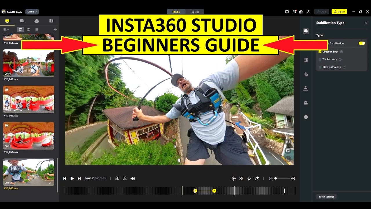 INSTA360 STUDIO DESKTOP | Beginners Tutorial Guide on How to Edit 360 footage