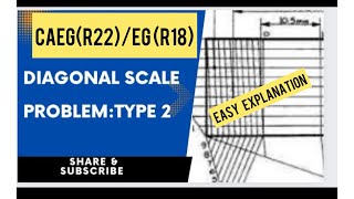 DIAGONAL SCALE -2 -SCALES-COMPUTER AIDED ENGINEERING GRAPHICS/DRAWING -CAEG-EG -SCALES DIAGONAL