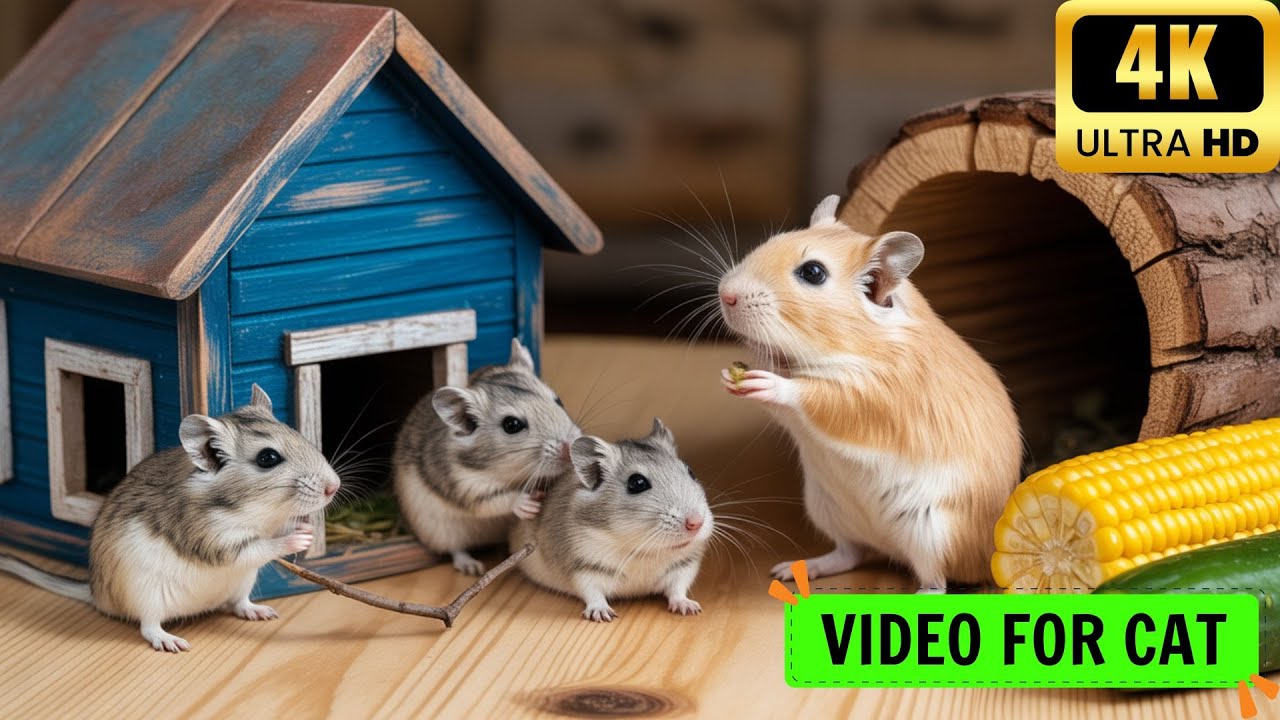 Cat TV Mouse Maze | Real Mouse Video for Cats to Watch | 4K Ultra HD | 3 hours Cat Games