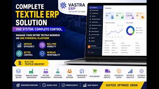 Vastra ERP: Total Control for Textile Manufacturers