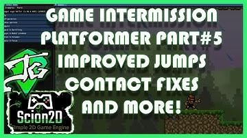 Scion2D C++ Game Engine | Ep.55 - Create a Platformer (Part 5): Improved Jump, Contacts, and More!
