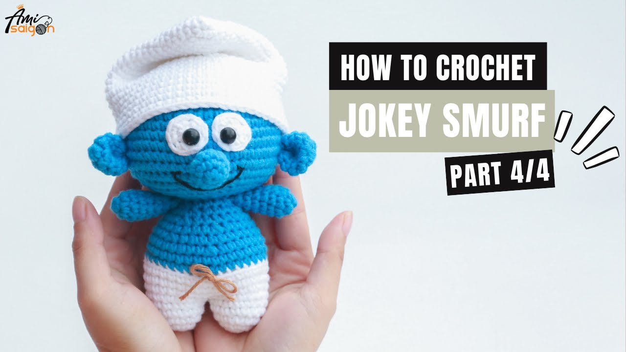 #328 | Jokey Smurf Amigurumi Free Pattern (4/4) | How To Crochet Amigurumi Characters | @AmiSaigon