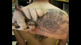 Angel Wings With Halo Tattoo 2 | As Seen On TV Worlds Best Tattoo Gallery