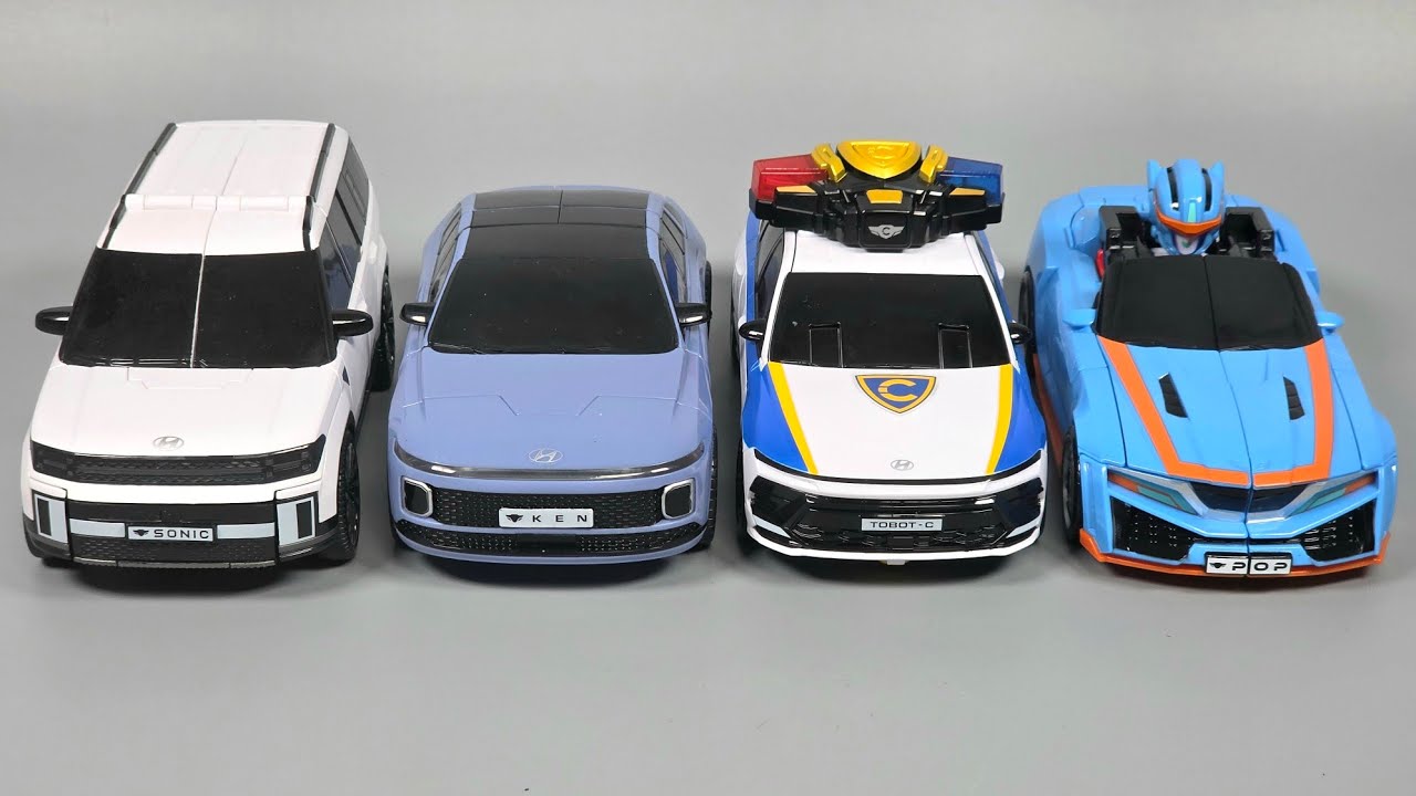 또봇 : 대도시의 영웅들 또봇팝 또봇C 또봇소닉 또봇켄 자동차 로봇 장난감 변신 모음 Tobot POP Tobot C Tobot Sonic Tobot Ken Transform