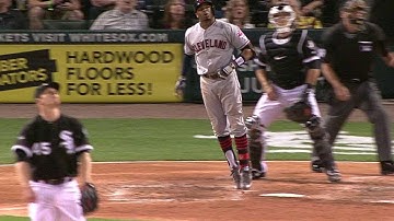 CLE@CWS: Davis crushes a two-run homer to deep left