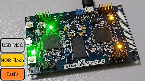 NOR Flash SPI with FatFs and USB Mass Storage Example on SAM4S Xplained in Microchip Studio 7