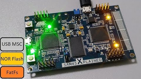 NOR Flash SPI with FatFs and USB Mass Storage Example on SAM4S Xplained in Microchip Studio 7