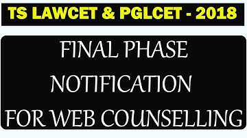 TS LAWCET Web Counselling 2018