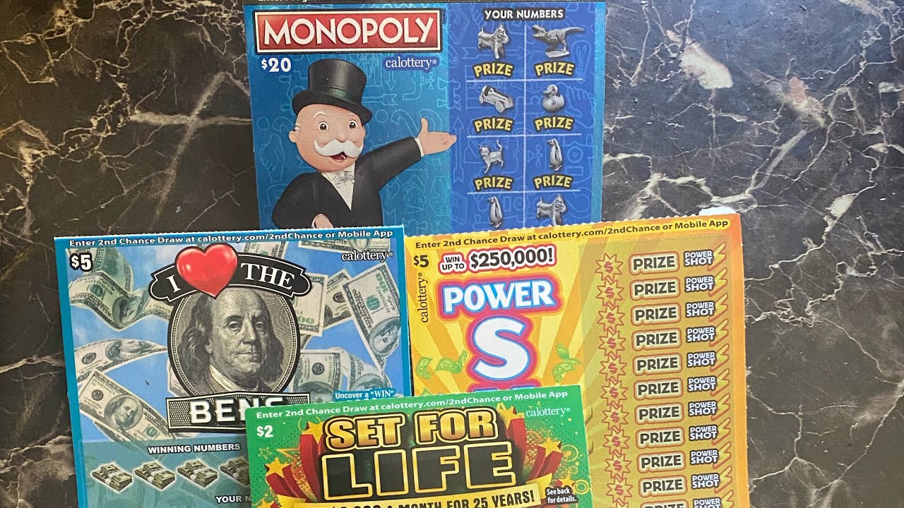 Win On Monopoly Powershot Set For Life Scratcher YouTube
