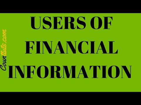 Video: Hvem er de primære brukerne av finansiell regnskapsinformasjon?