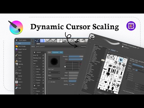 How to change brush size in Krita (Stroke Adjustment)