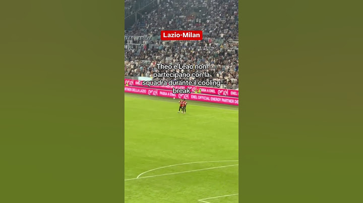 Lazio-Milan, Leao e Theo Hernandez in disparte durante il cooling break