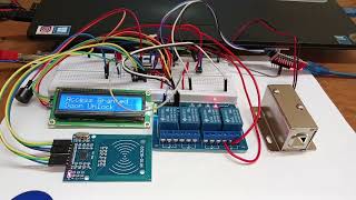 RFID based secure door🚪 lock 🔐 system #diy #arduino #esp32 #programming #coding #viralshorts  #viral