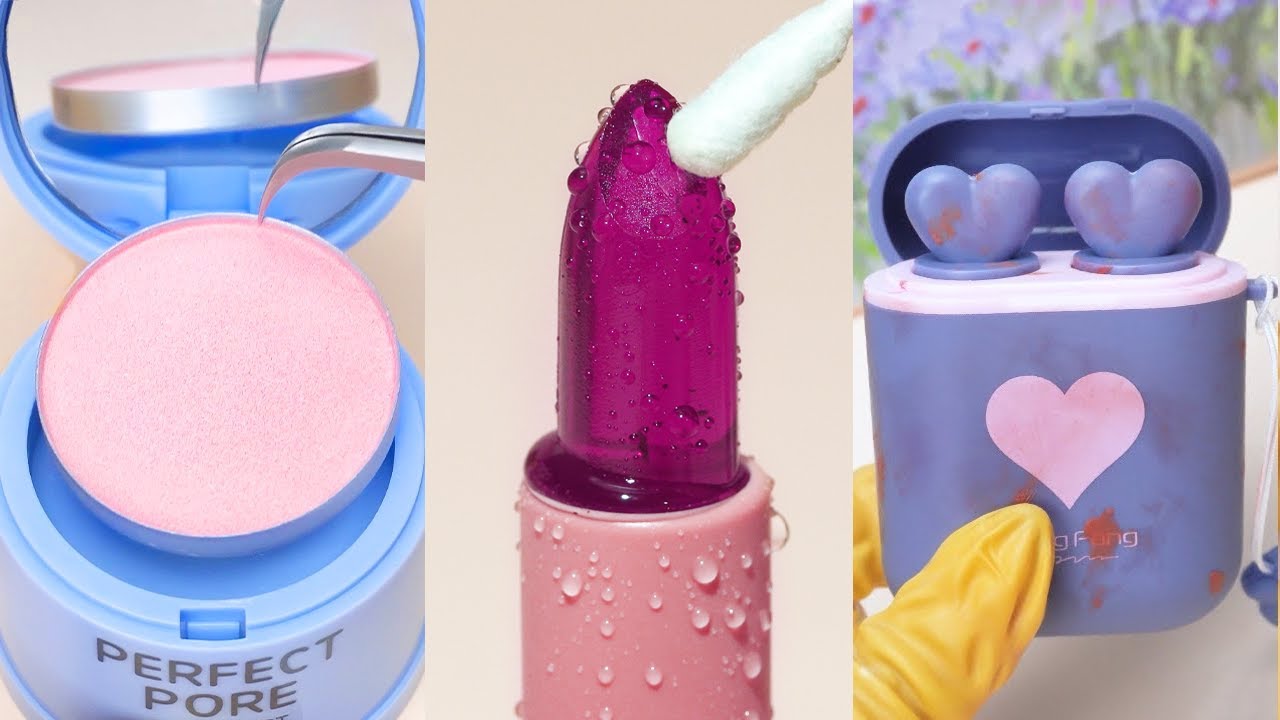 Satisfying Makeup Repair ASMR💄Upcycling Makeup: Tips to Transform and Mix Old Products 