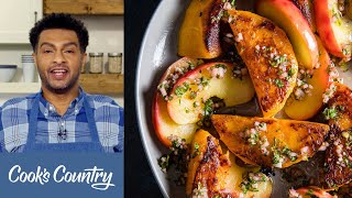 How to Make OnePan Turkey Breast and Stuffing and Roasted Butternut Squash with Apple