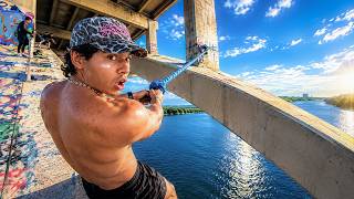 Full Sickos Tries Our 100ft Rope Swing Guide