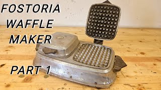 I Restored a 1940's Fostoria Waffle Maker PART 1