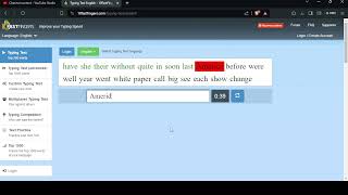 139 WPM - 10fastfingers.com