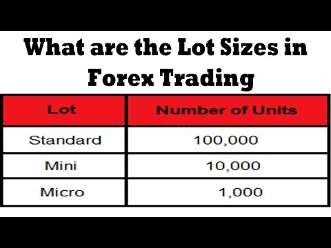 What Are The Lot Sizes In Fx Market Forex Trading For Beginners - 