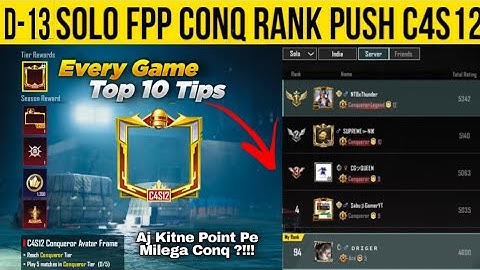 Solo fpp rank push C4S12 | Solo fpp conqueror Tips #solofppconqueror #solofpprankpushtoconqueror