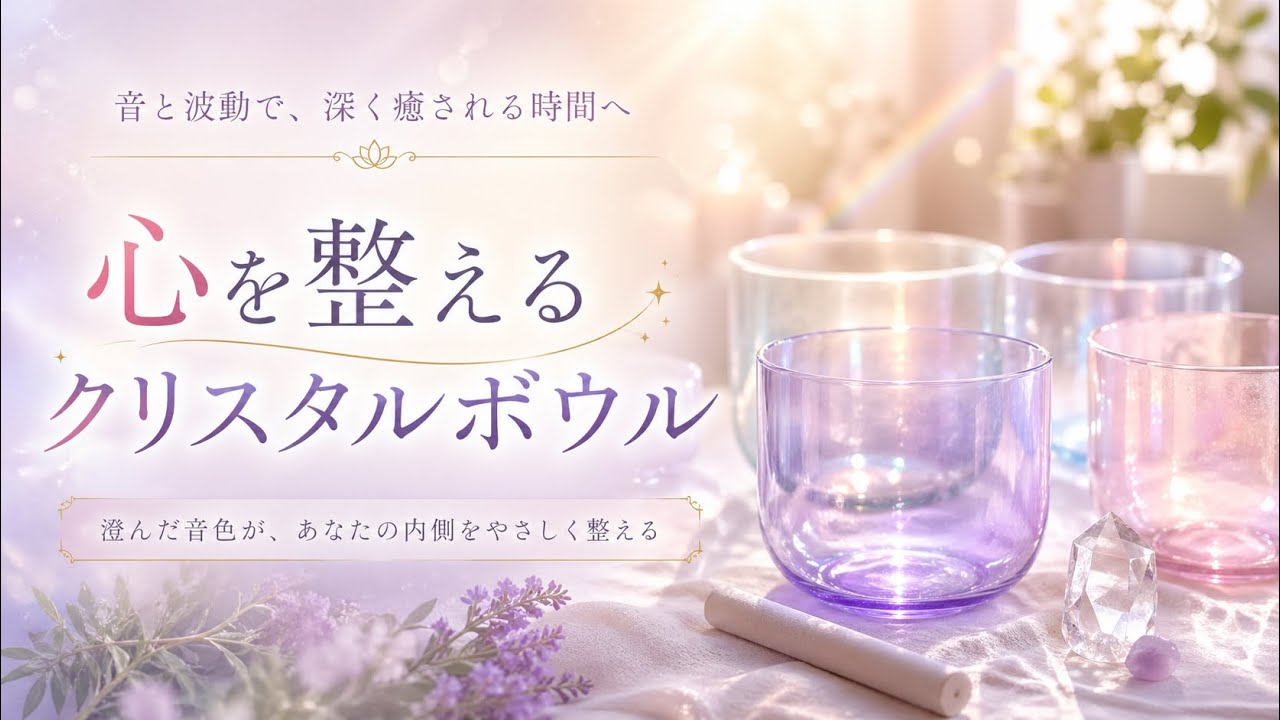 心を整えるクリスタルボウル - YouTube
