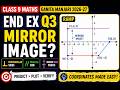 Class 9 Maths End Exercise Q3 | Mirror Image & Coordinates