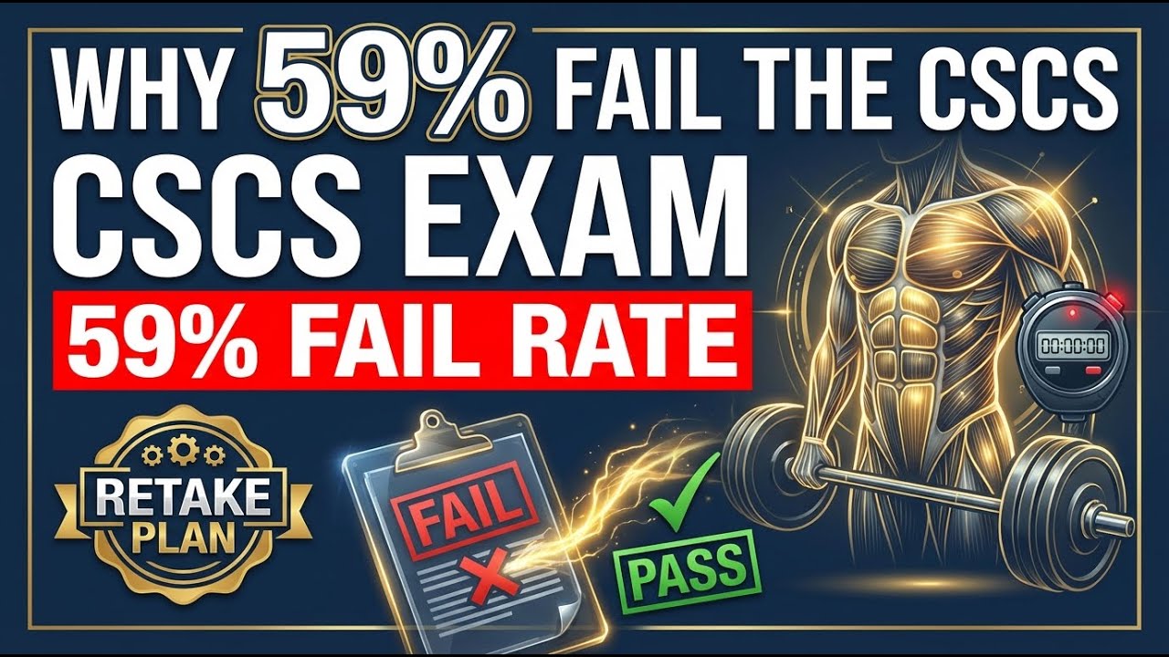 Why 59% Fail the CSCS Exam: Hardest Sections + Retake Plan 2026 (FREE Practice)
