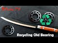 Turning Bearing into an Awesome Sword | Old Bearing Recycling by our Village Blacksmith