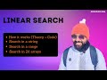 Linear Search Algorithm - Theory + Code + Time & Space Complexity | DSA Bootcamp
