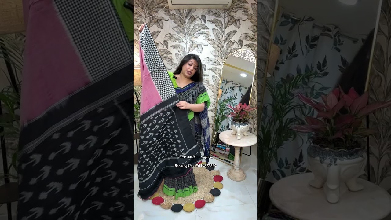 Handloom Pochampally Cotton Ikkat Saree Collection | Nandita Nandini Kolkata