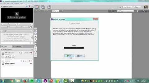 Blackboard Collaborate: How to Setup Audio and Video