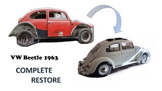 Restoration of Volkswagen Beetle 1963  - step by step