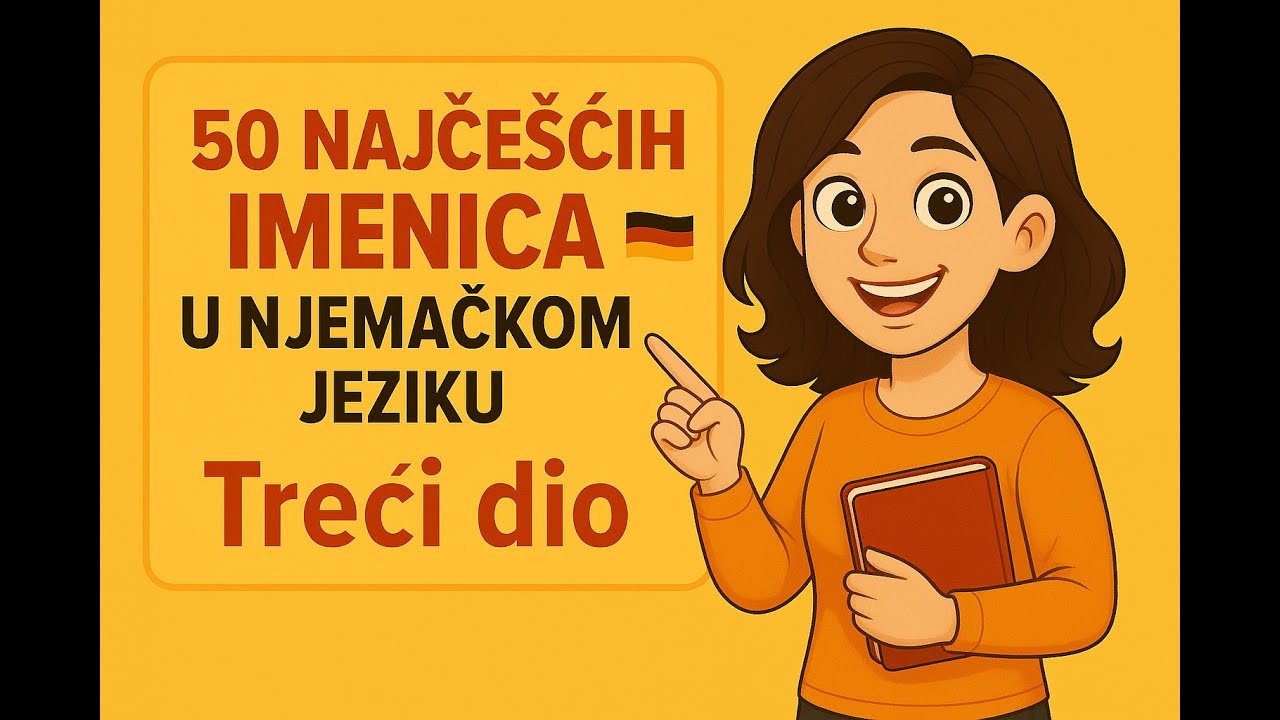 Uči njemački A1: Top 50 imenica – dio 3 (s prijevodom) | Deutsch lernen